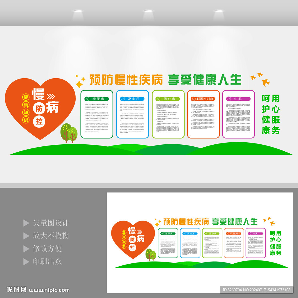 醫(yī)院慢病預(yù)防文化墻