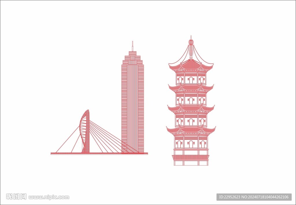 矢量特色建筑圖片