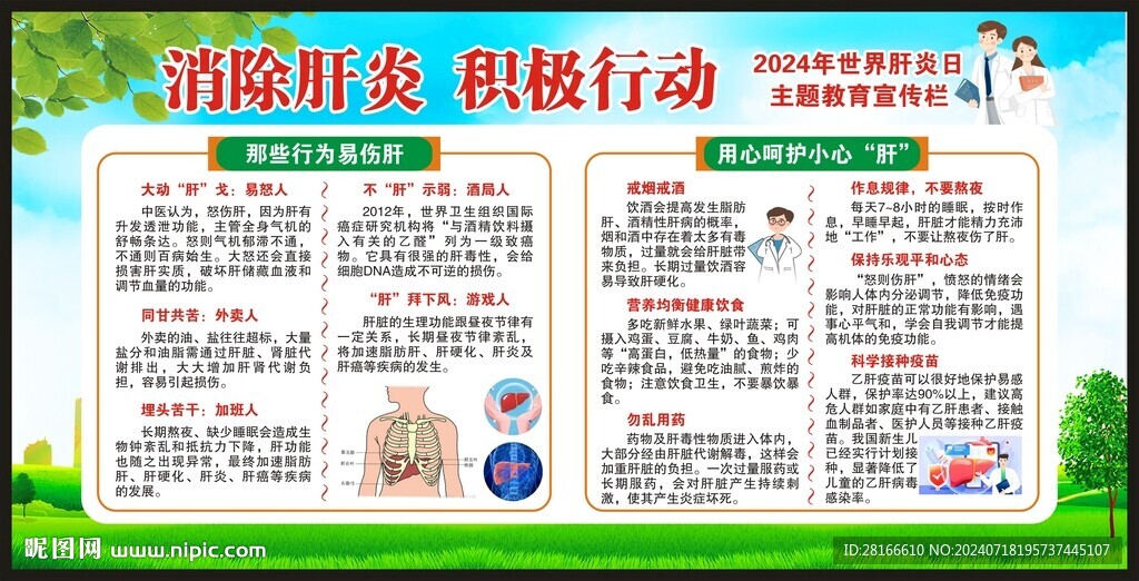 世界肝炎日宣傳欄