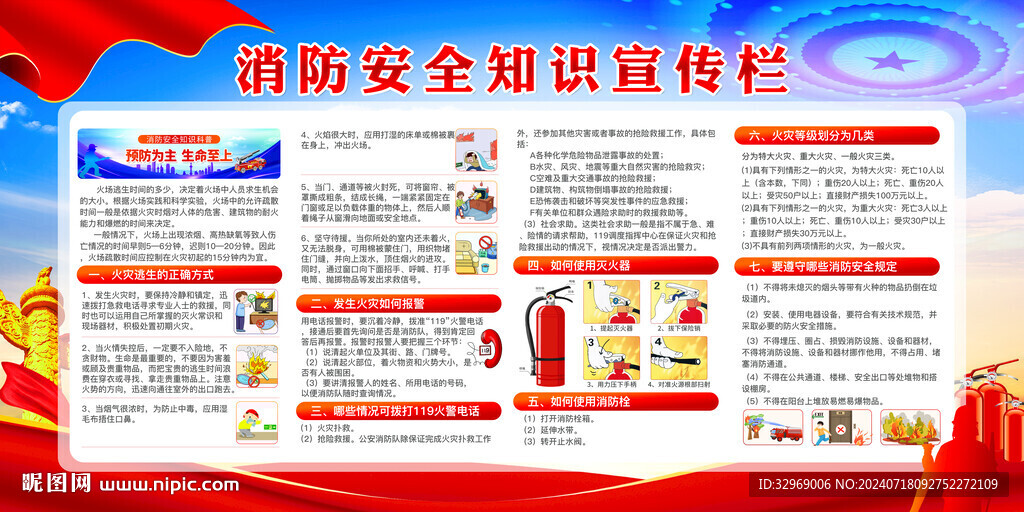 消防安全知識(shí)教育宣傳欄
