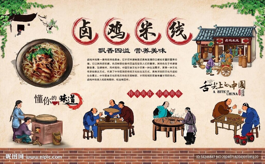 鹵雞米線 
