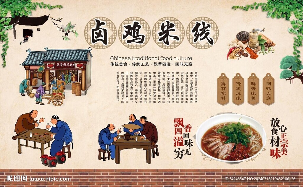 鹵雞米線 