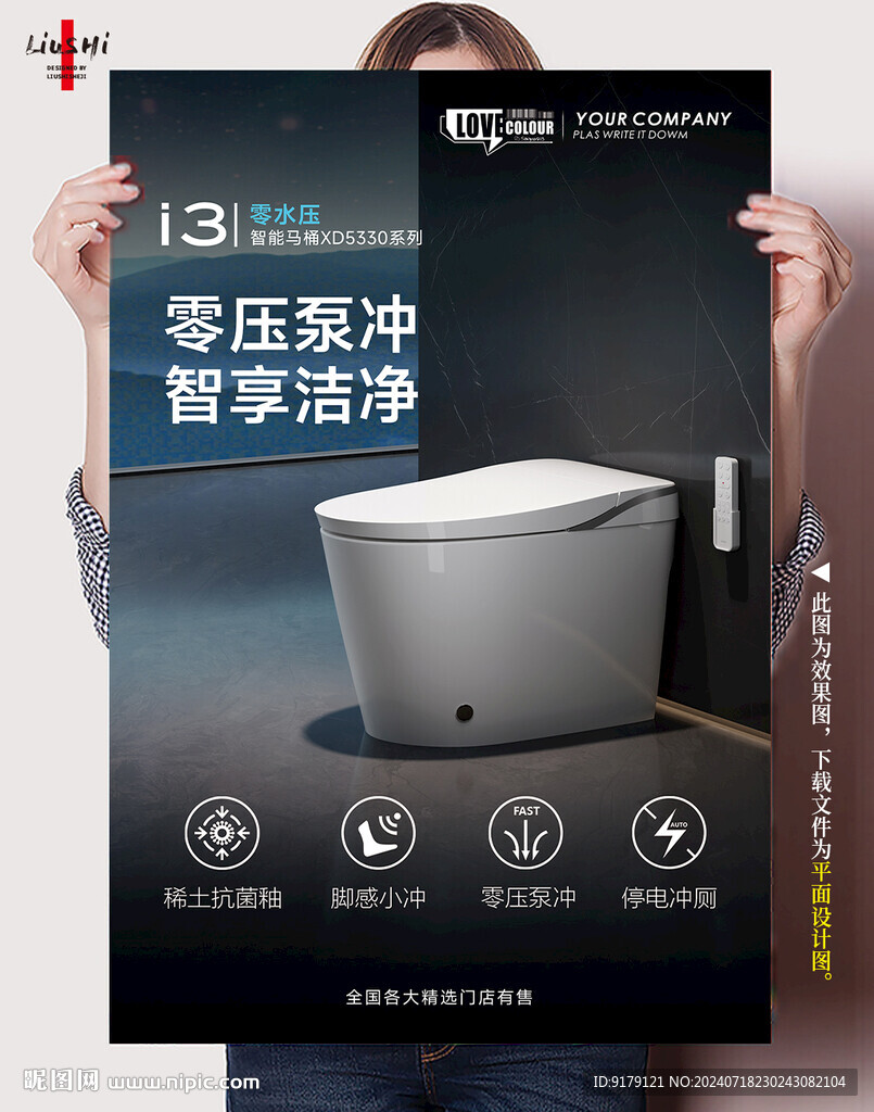 智能馬桶賣點(diǎn)海報(bào)