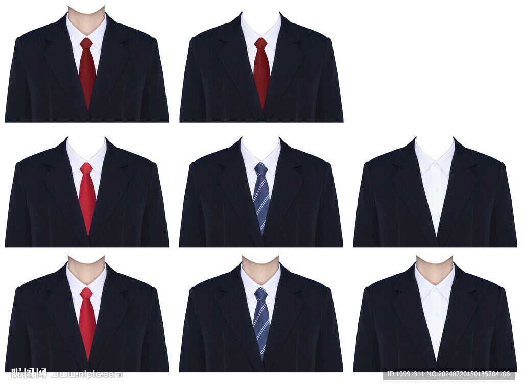 男西裝衣服素材psd