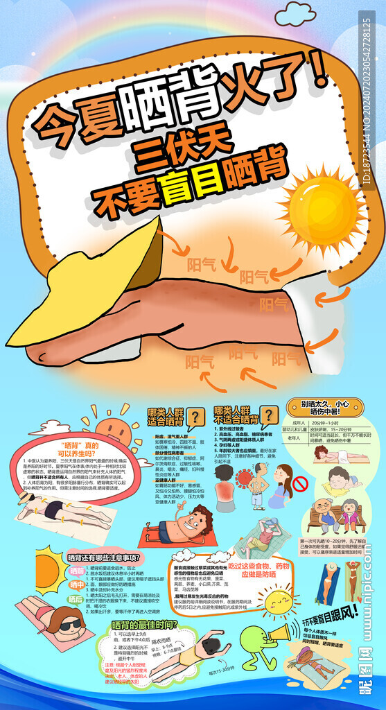 曬背