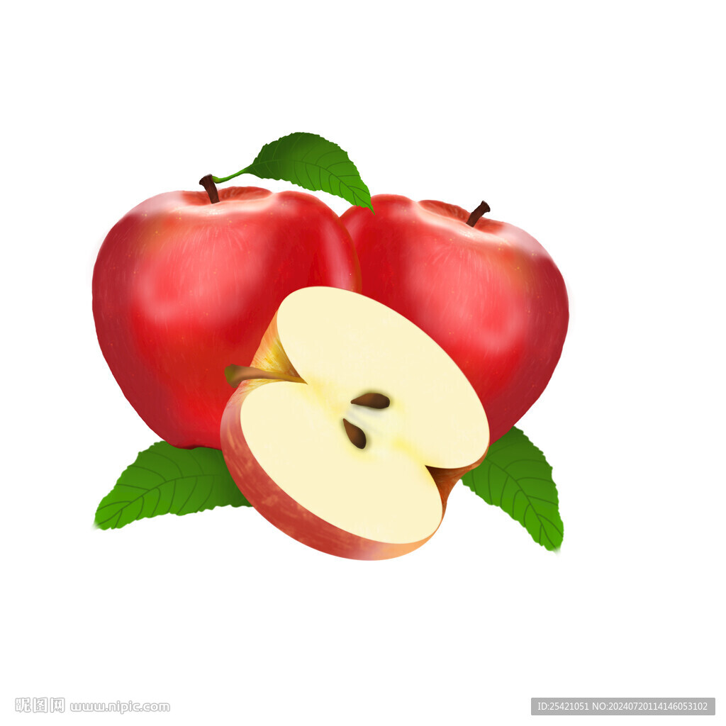 蘋果插畫素材
