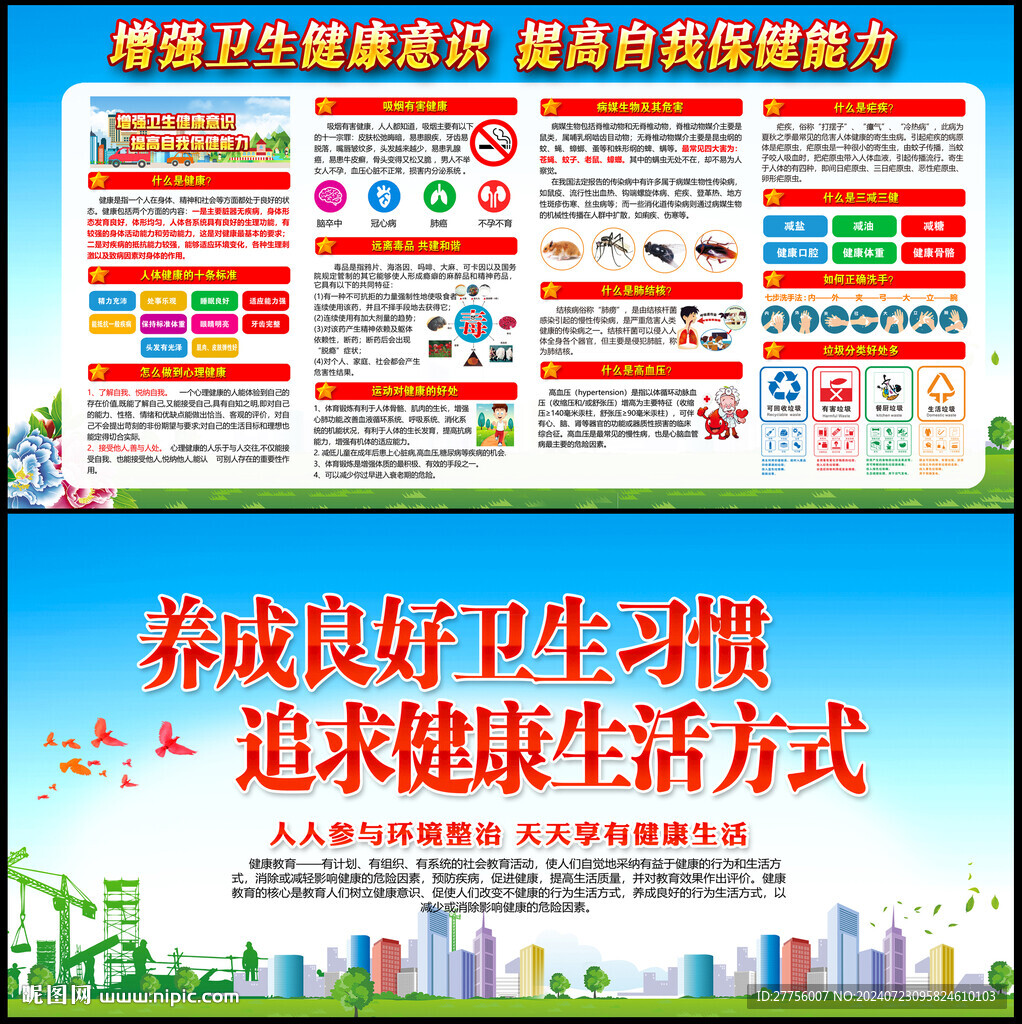 健康教育展板