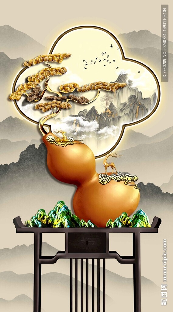 葫蘆裝飾畫 