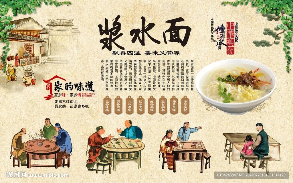 漿水面 