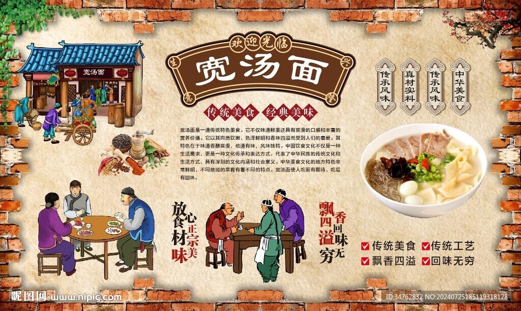 寬湯面 