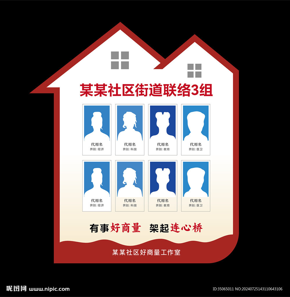 社區街道人員聯絡牌亞克力牌