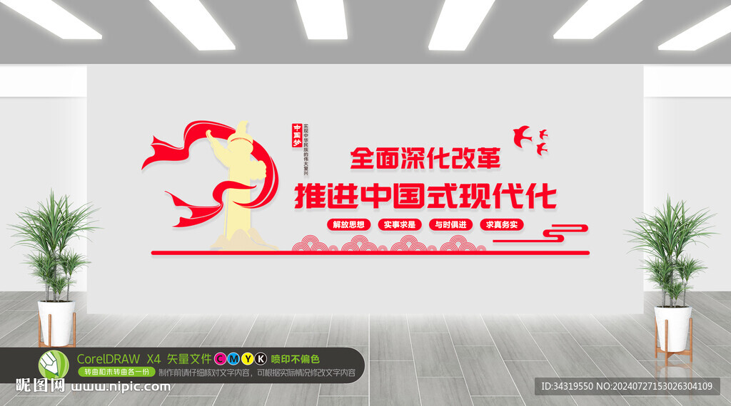全面深化改革黨建文化墻