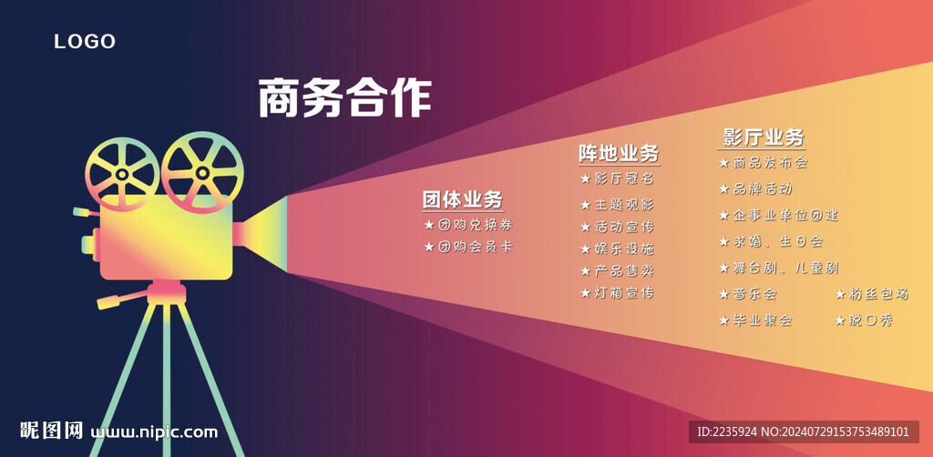 電影院宣傳背景圖