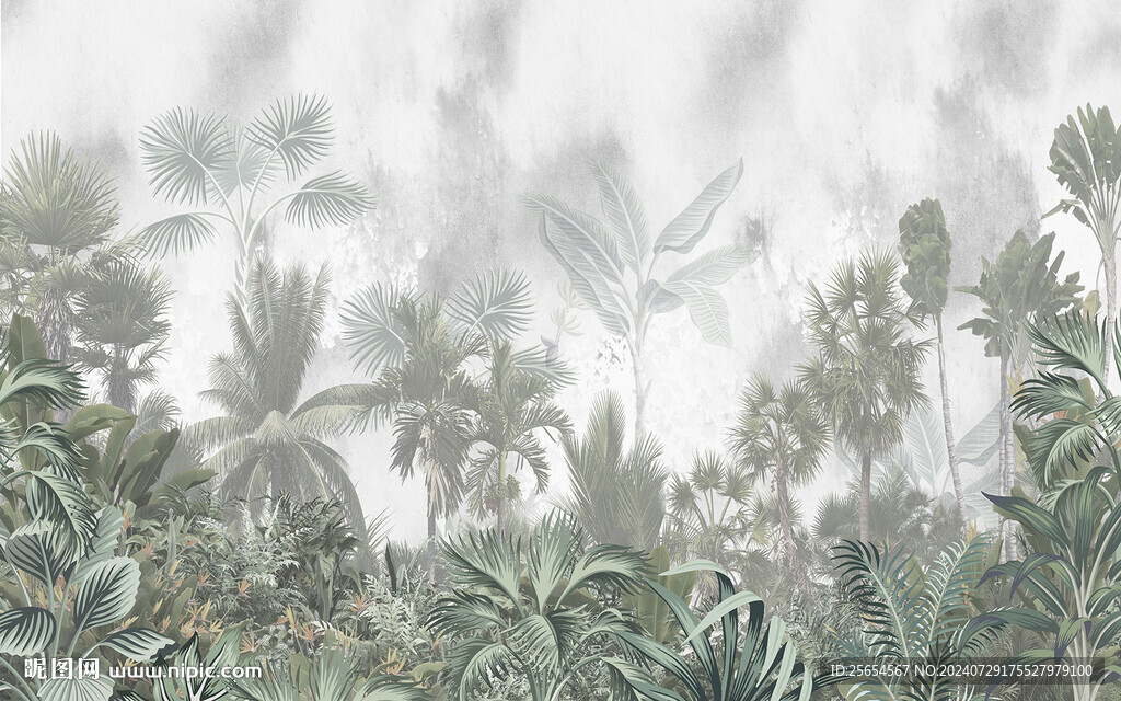 熱帶雨林東南亞背景墻