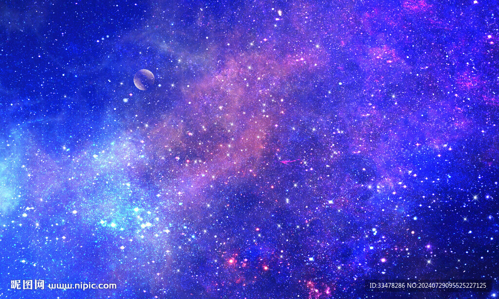 紫色星空背景墻