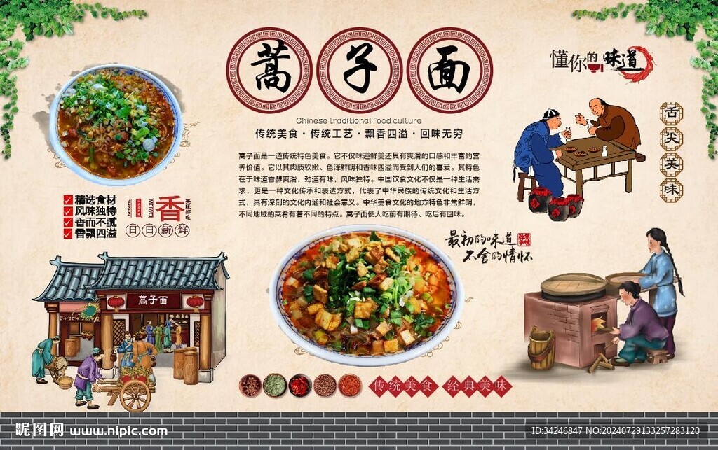 蒿子面 