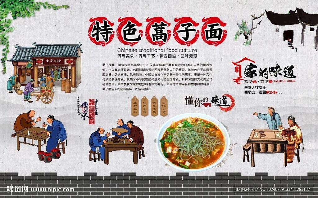 蒿子面 