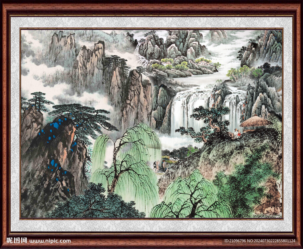 山水中堂畫(huà) 