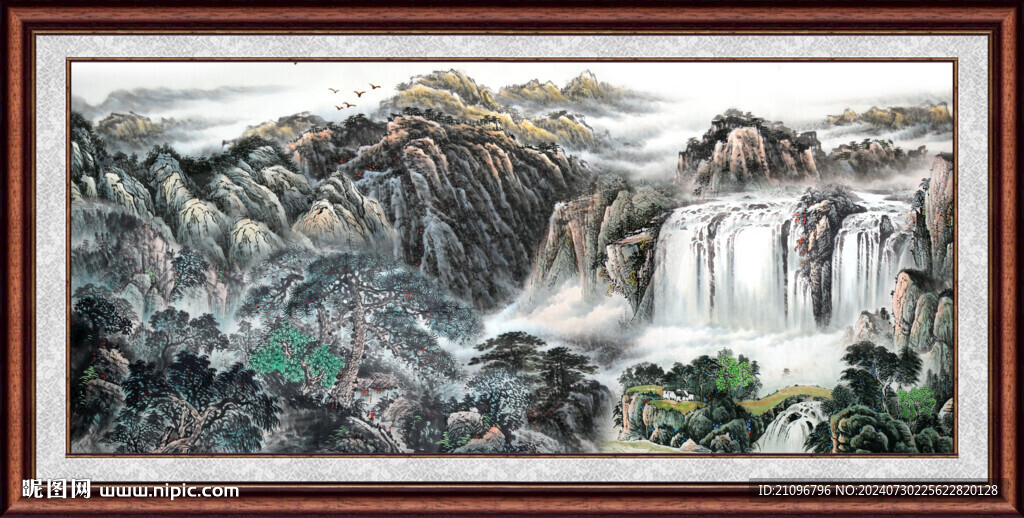 客廳山水風(fēng)景 