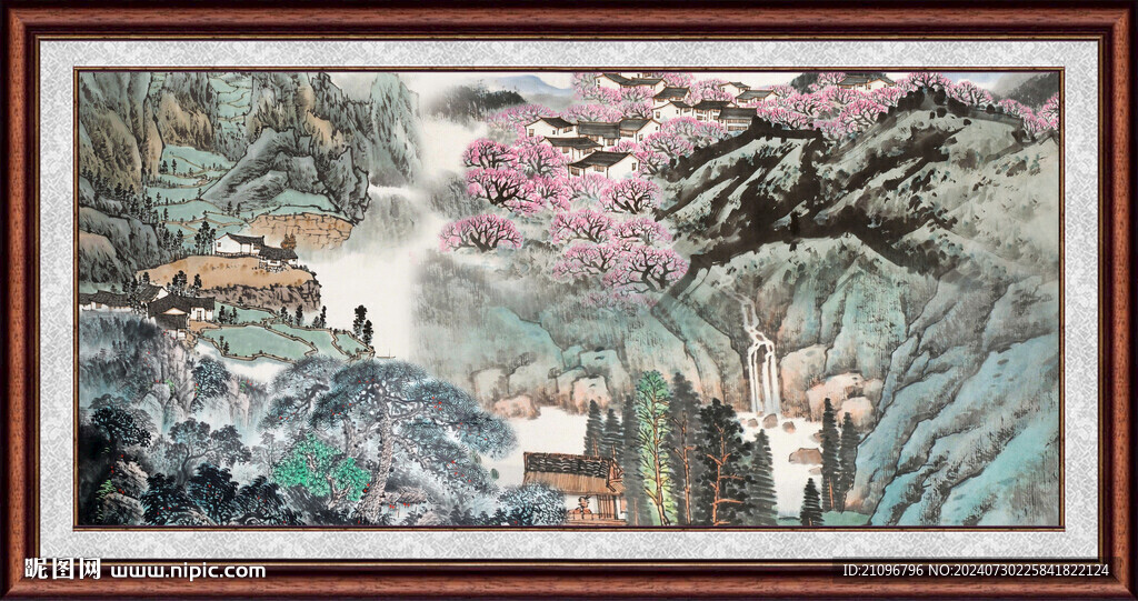客廳山水風景 