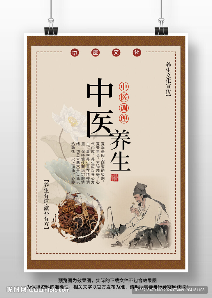 中醫養生文化海報