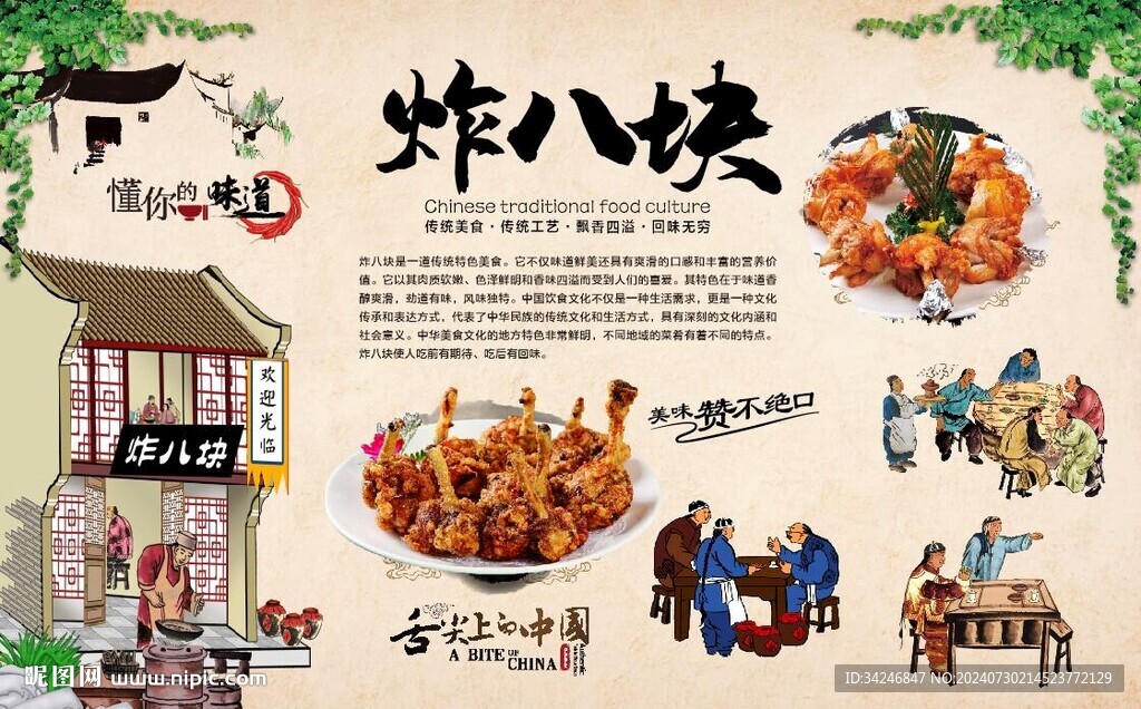 炸八塊 