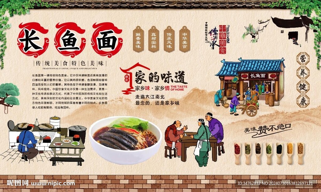 長魚面 