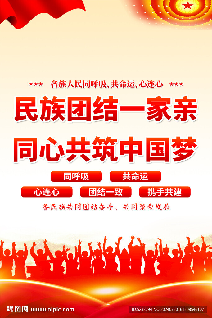 民族團結海報