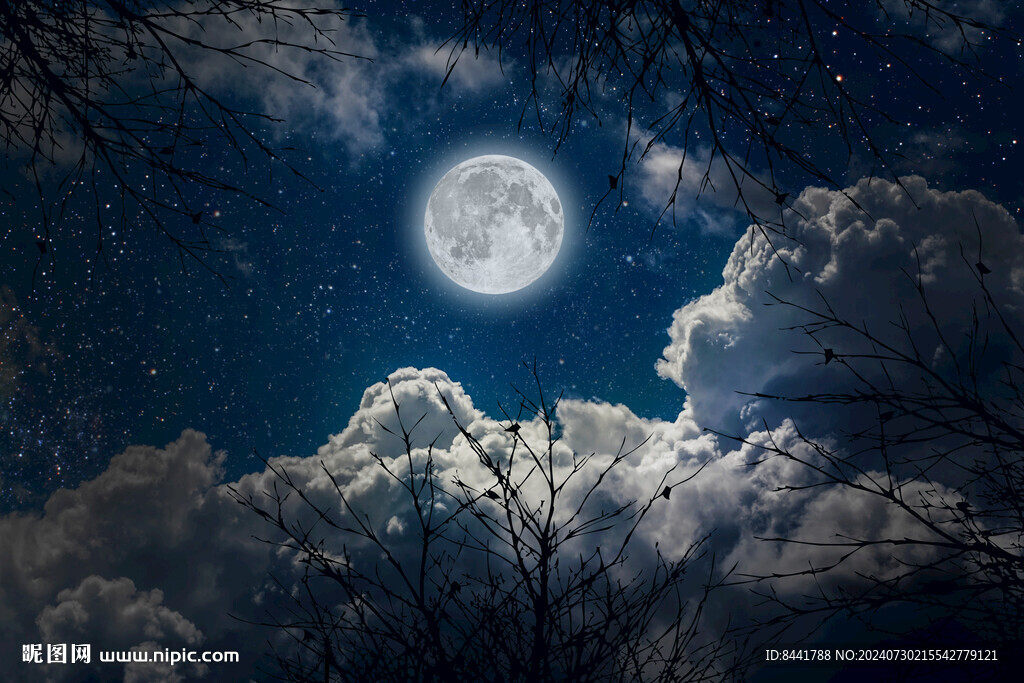 夜空 月亮