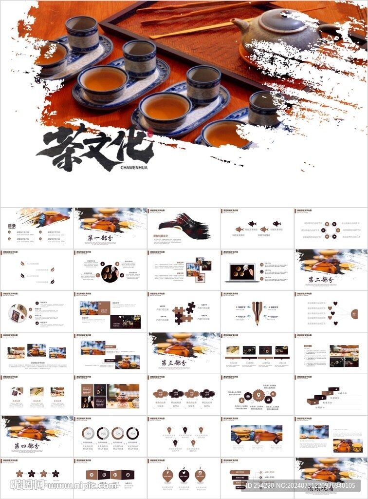 茶道茶葉茶園茶文化品茶PPT