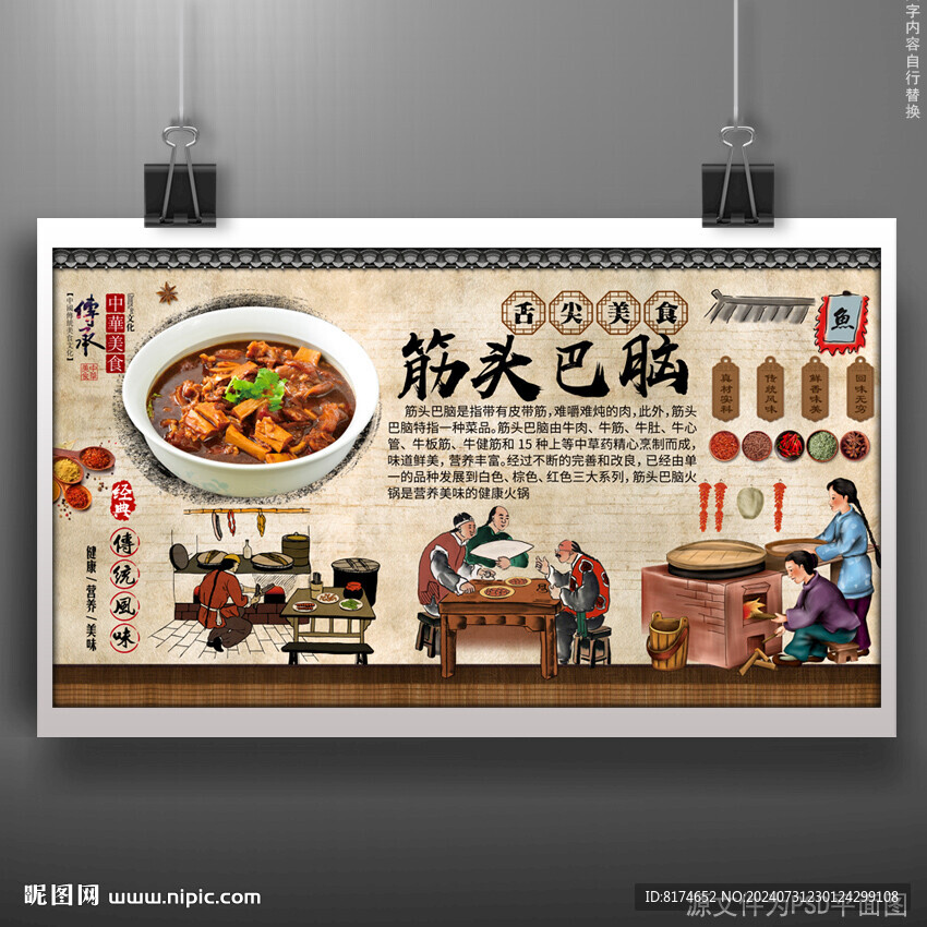 筋頭巴腦