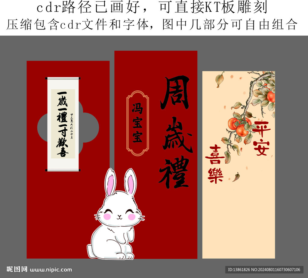 生日派對KT板雕刻