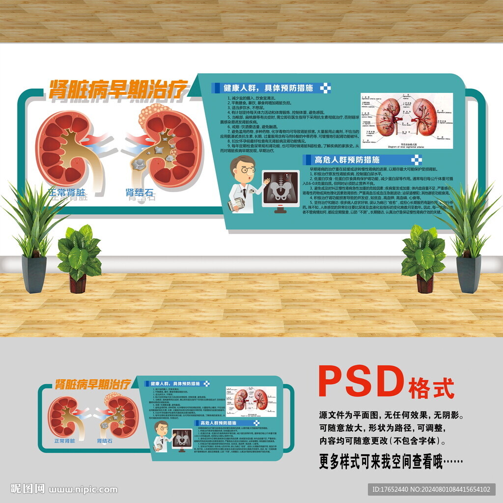 醫院文化墻 腎臟病早期