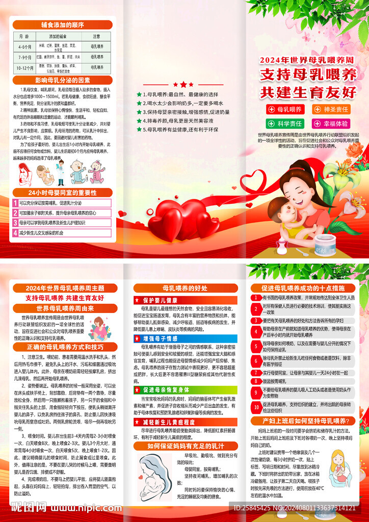 2024年世界母乳喂養(yǎng)周折頁