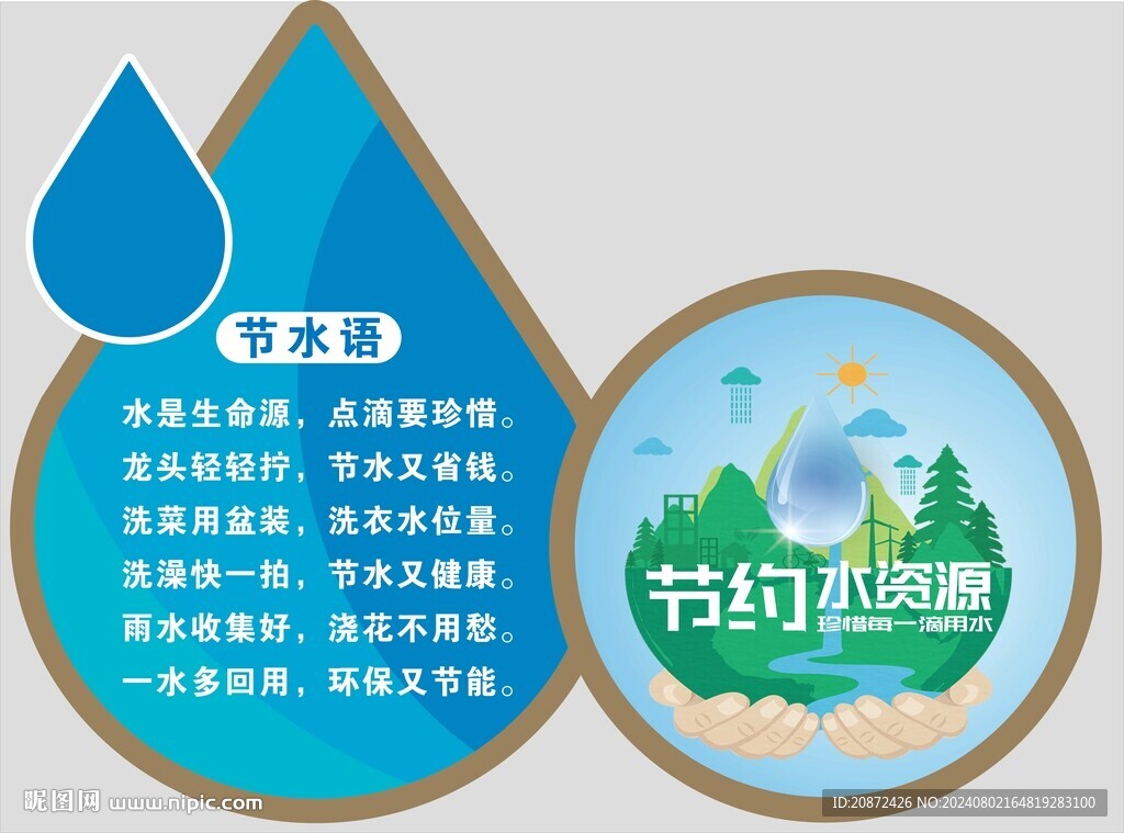 節(jié)水語  節(jié)約水資源