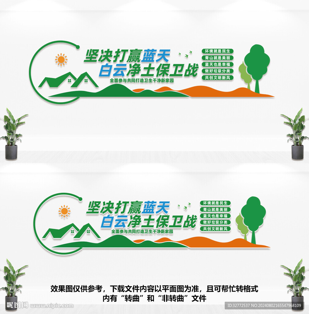保護生態環境文化墻