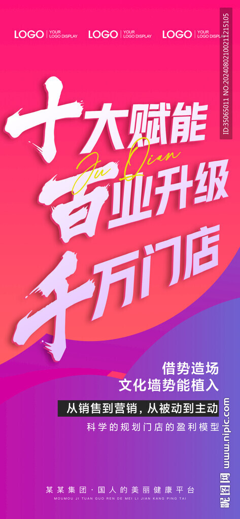 潮流美業招商造勢海報