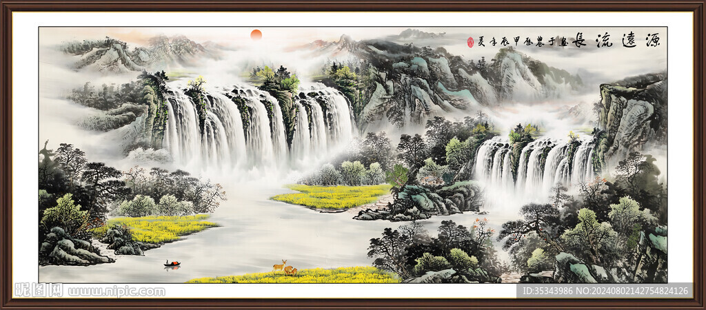 巨幅國畫山水