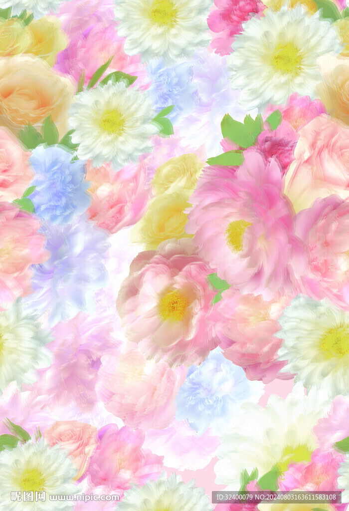 油畫花