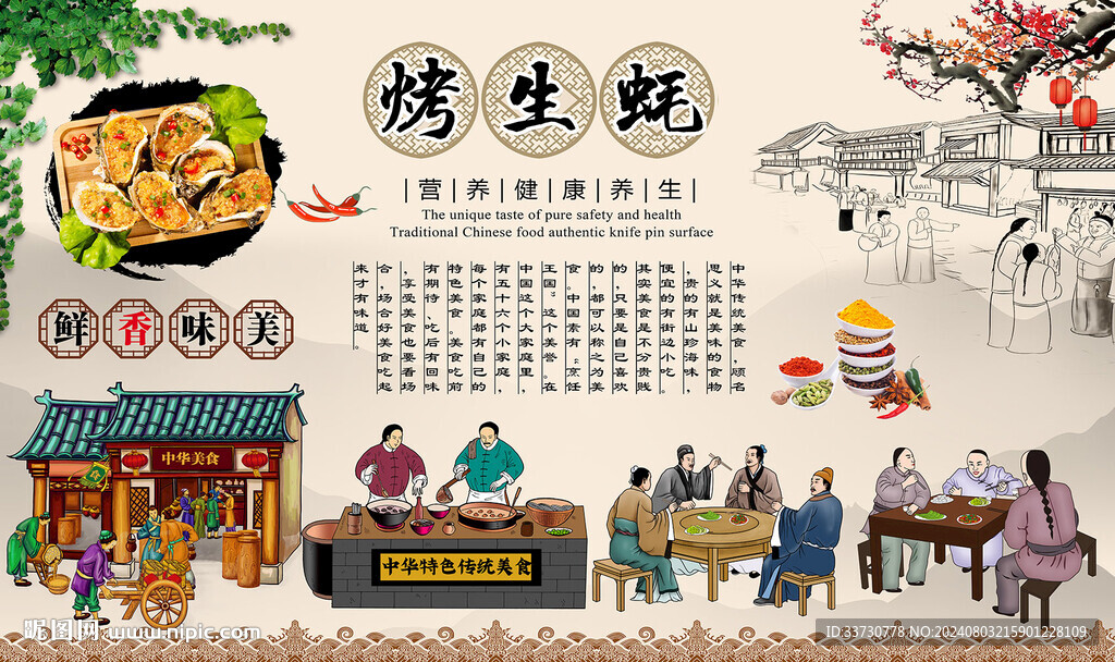 烤生蠔背景墻