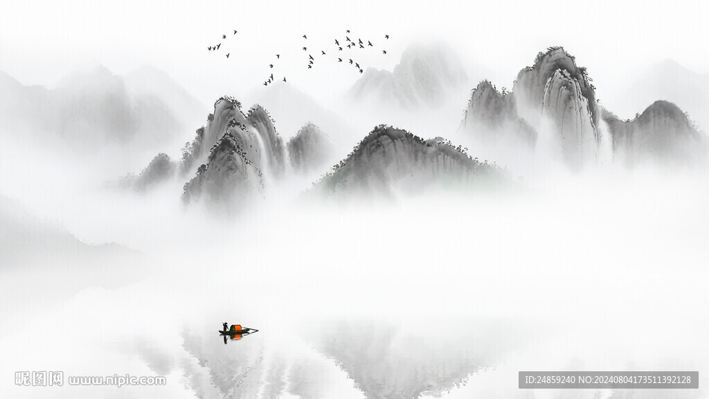 中國(guó)風(fēng)意境水墨畫(huà)