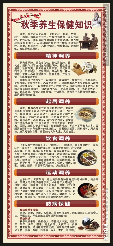 中醫(yī)秋季養(yǎng)生展架