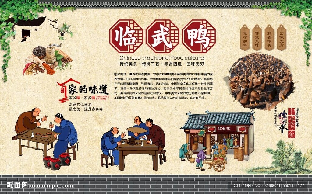 臨武鴨背景墻