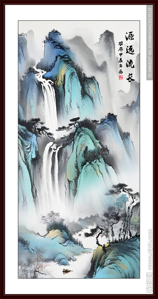 豎幅山水風(fēng)景