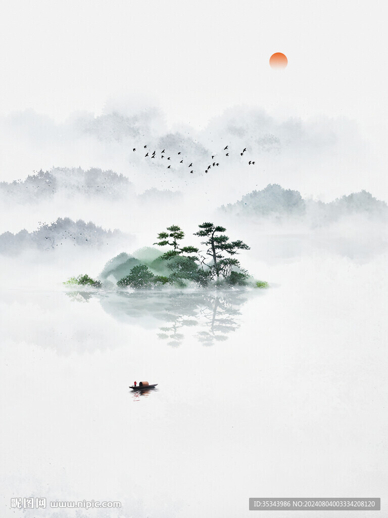 中式山水情