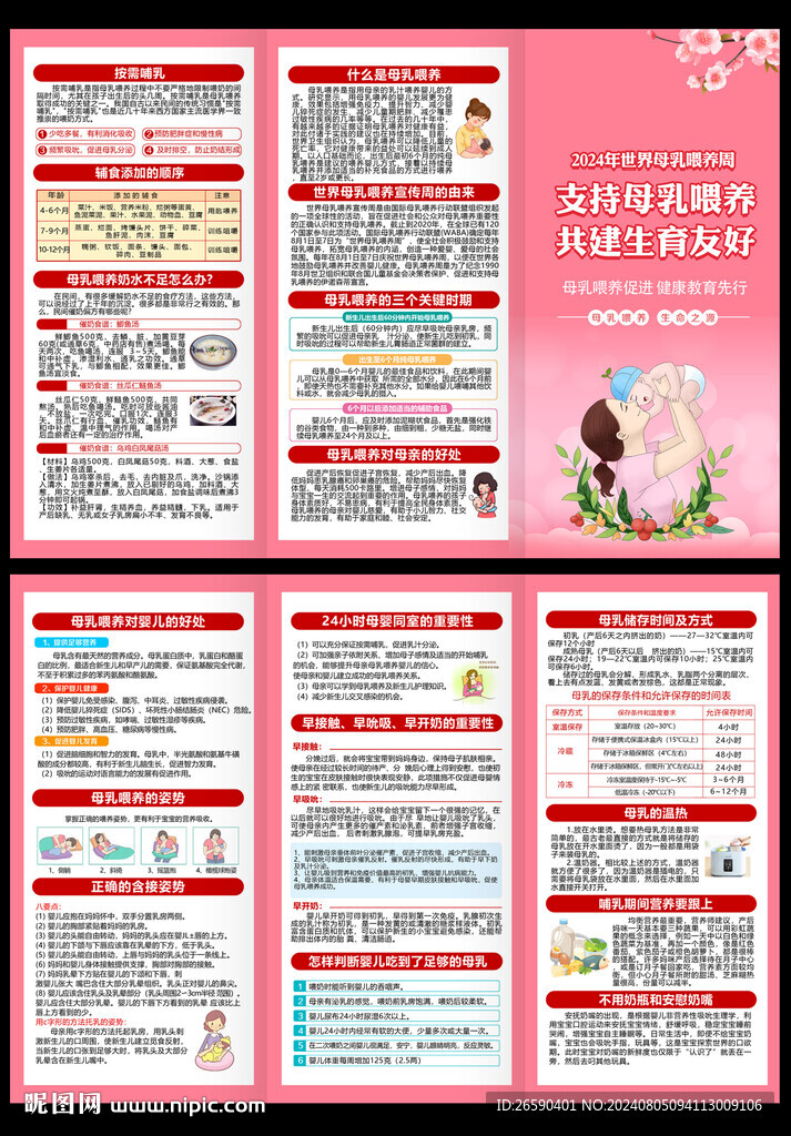 世界母乳喂養周宣傳冊