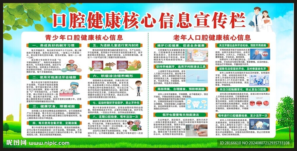全國愛牙日宣傳欄