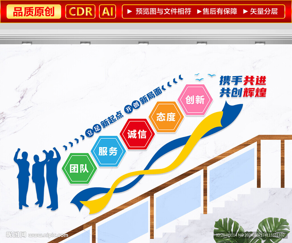 企業(yè)樓梯文化墻