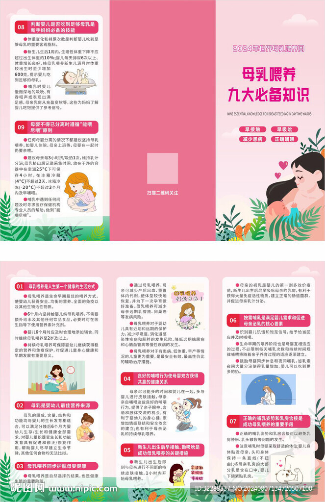 母乳喂養(yǎng)九大必備知識三折頁