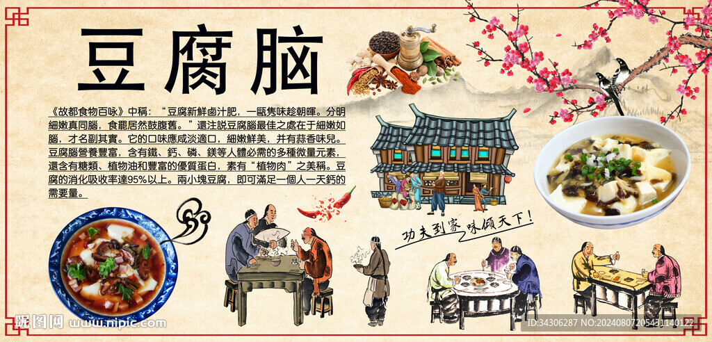 豆腐腦背景墻